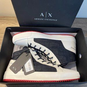 NWT - Armani Exchange Denim Sneakers - Men's Size 13